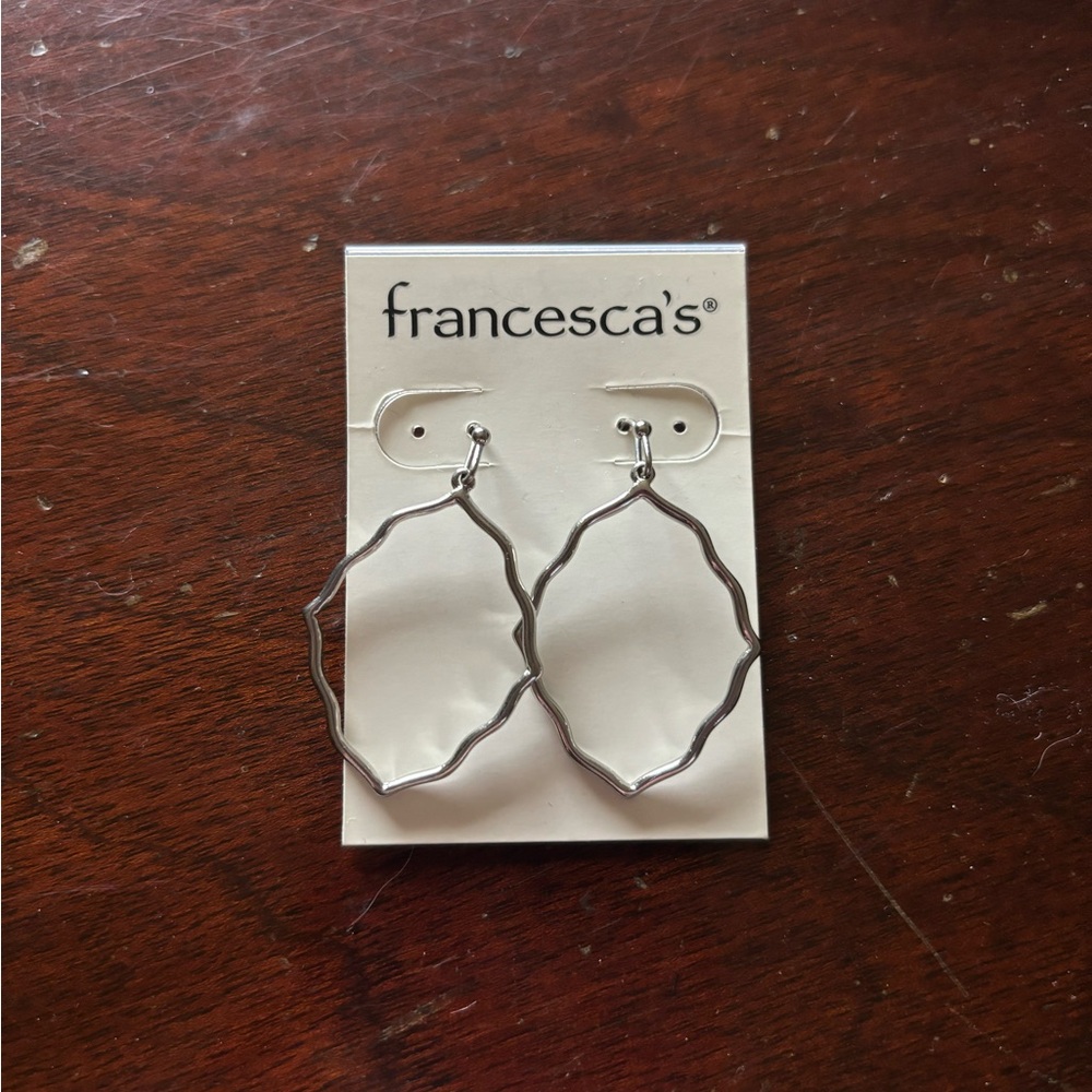 Francesca's Silver Hoop Earrings
